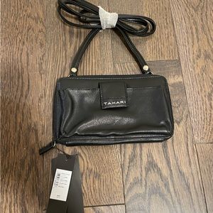 Tahari Leather Crossbody Wallet